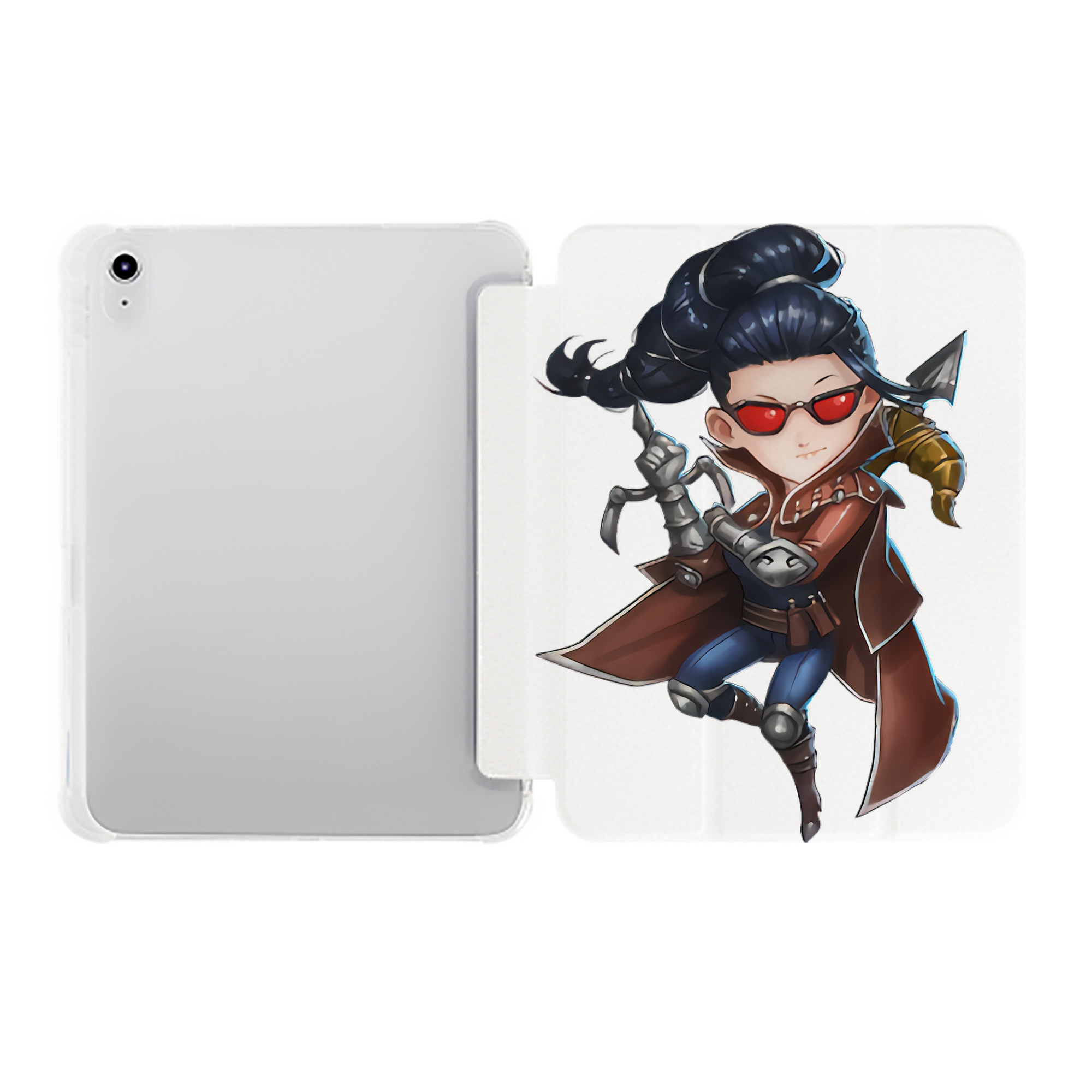 （画像用） リーグ・オブ・レジェンド League of Legends LOL IPad ケース ペン収納付き 三つ折りスタンド PUレザー×シリコン 対応機種9.5/10.5/10.9インチ